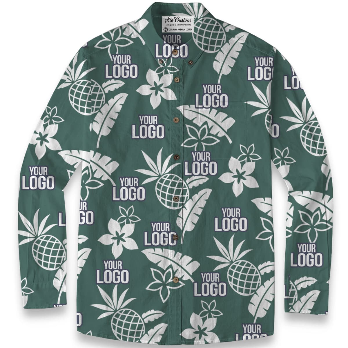 Midnight Tropic – Premium Cotton Long Sleeve Shirt 2