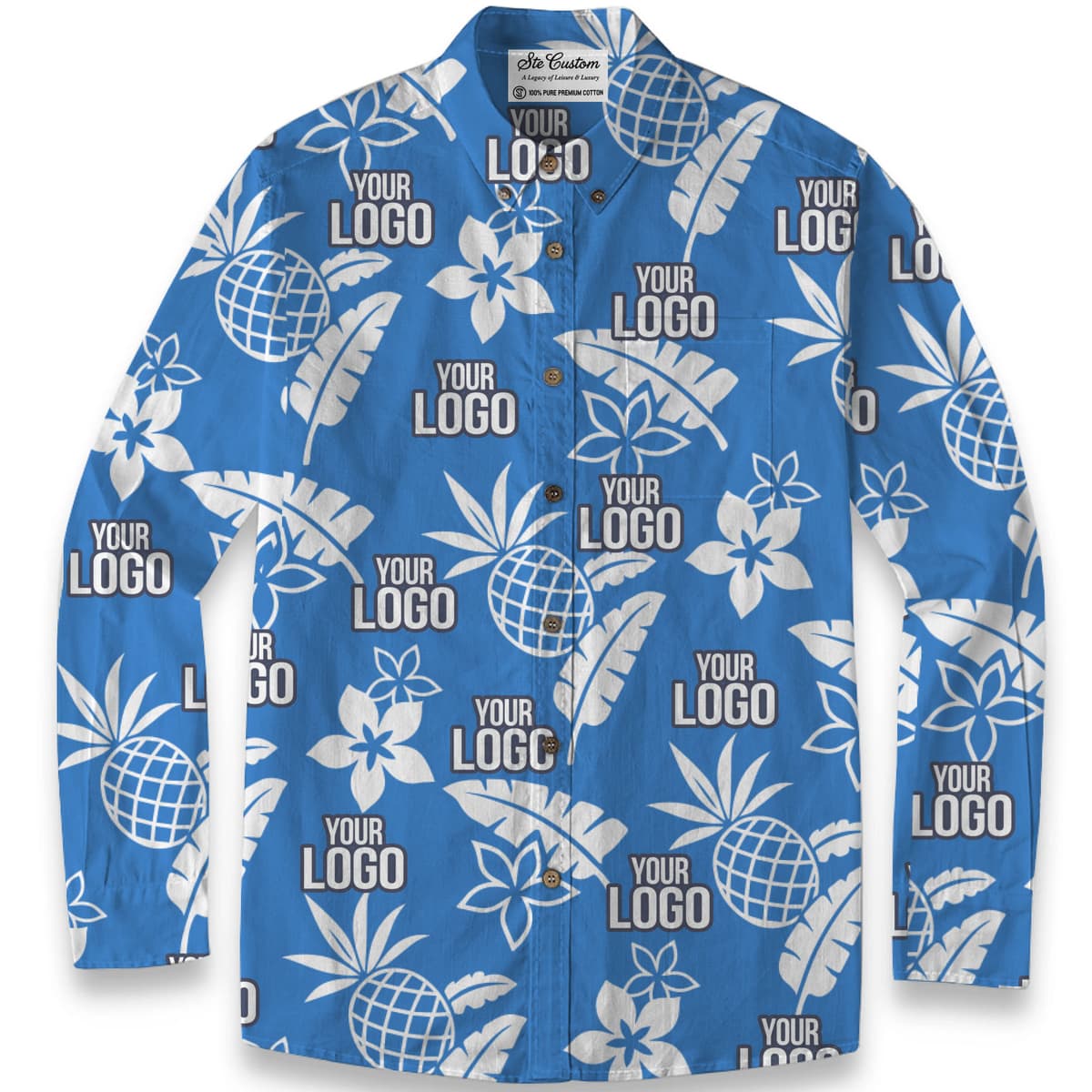 Midnight Tropic – Premium Cotton Long Sleeve Shirt 3