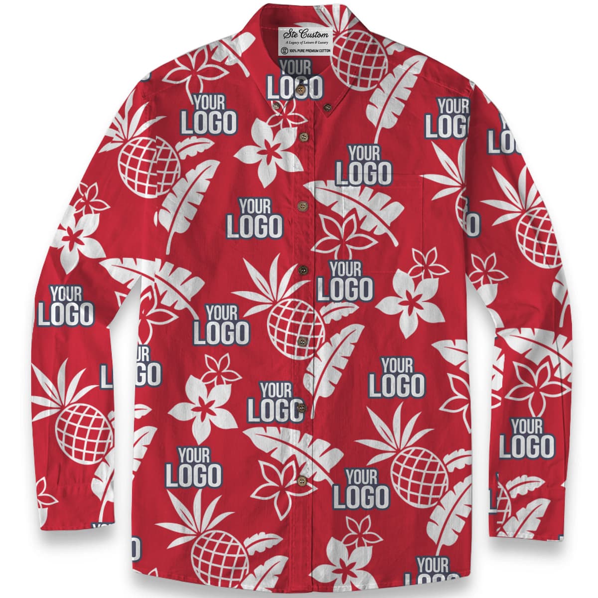 Midnight Tropic – Premium Cotton Long Sleeve Shirt 6