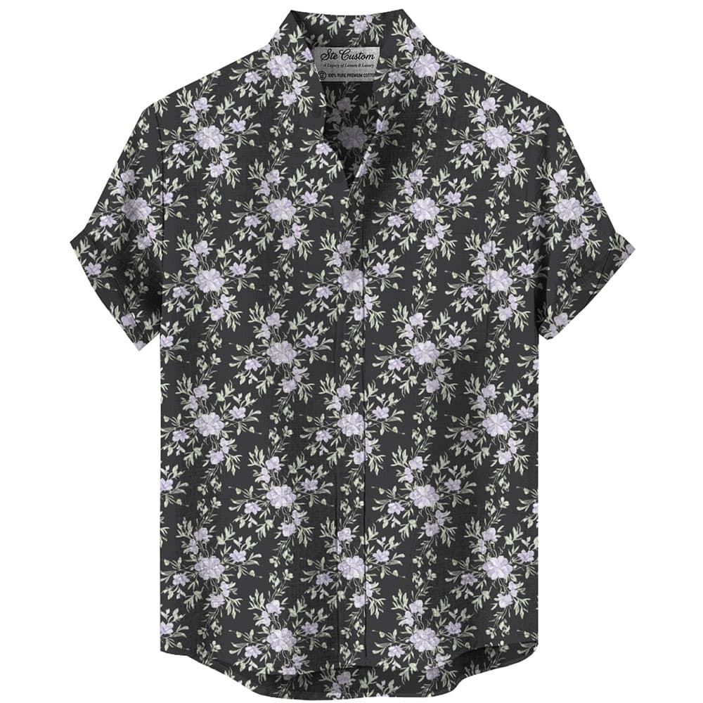 Ste™ Botanical Heritage Custom Premium Stand Collar Shirt 5