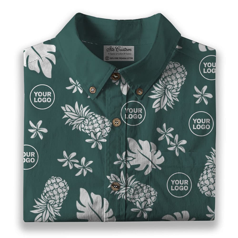 Ste™ Signature Pineapple Premium Hawaiian Long Sleeve Shirt 7