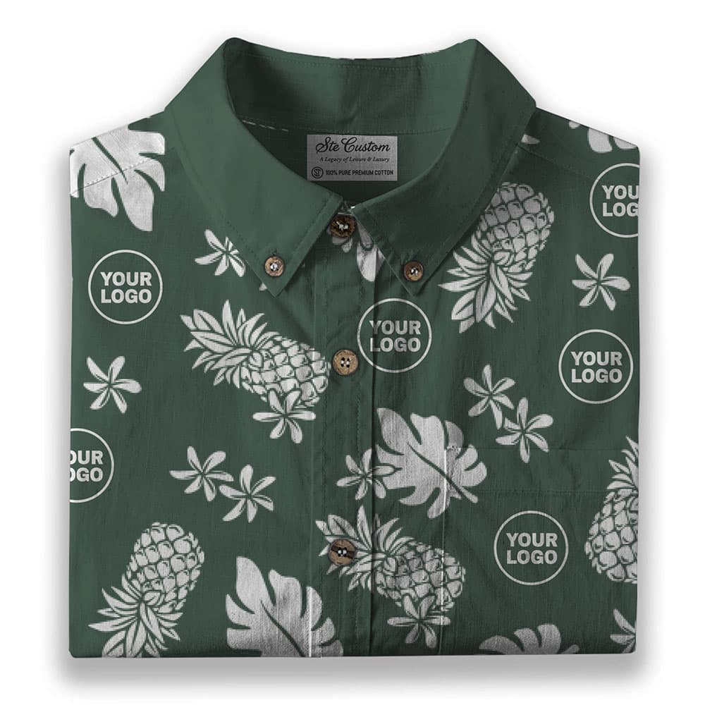 Ste™ Signature Pineapple Premium Hawaiian Long Sleeve Shirt 5